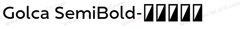 Golca SemiBold字体转换